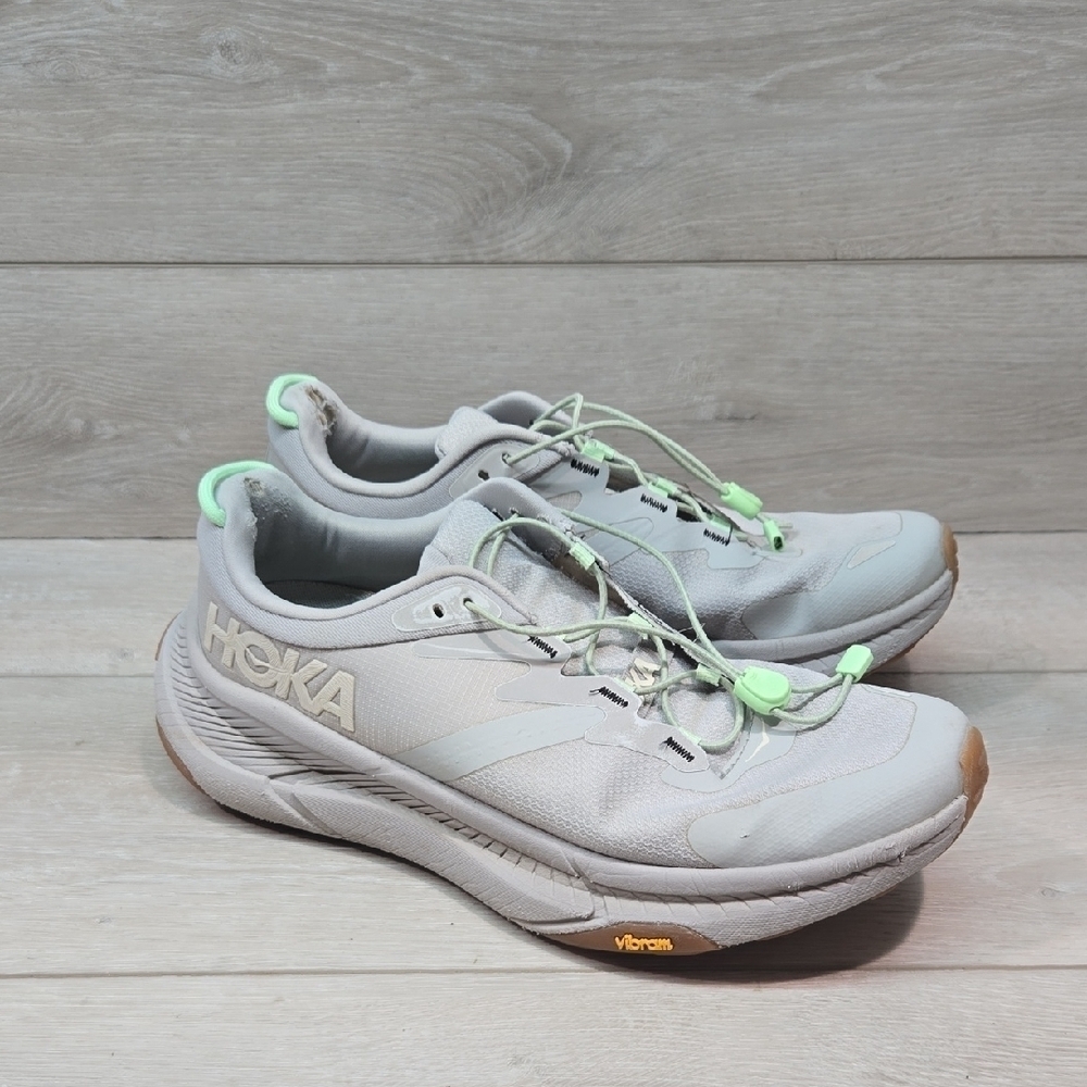 Hoka Transport Women's Cordura VibramAthletic Gray Running Shoes Sneakers Sz 10B